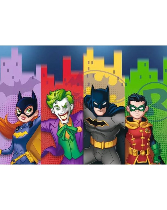 60 μεγάλα κομμάτια BATGIRL, JOKER, BATMAN, ROBIN
