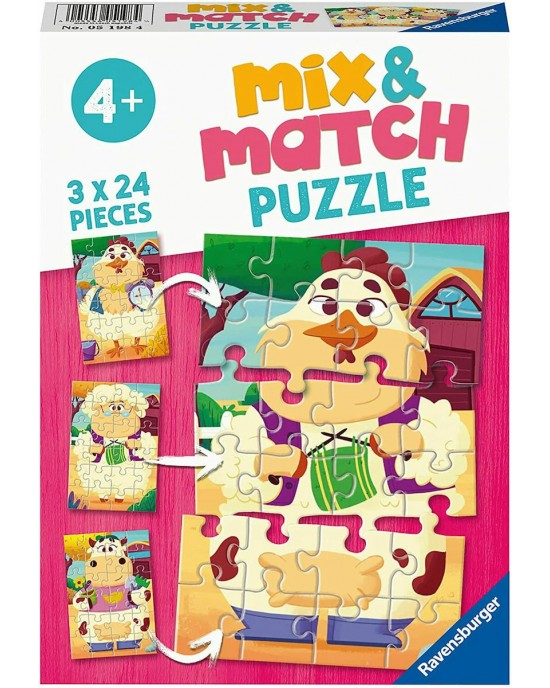 3x24 κομμάτια MIX & MATCH - MY FARM FRIENDS