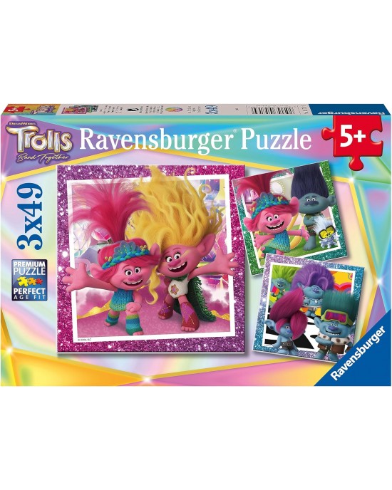 3x49 κομμάτια TROLLS - CAN'T STOP THE POP