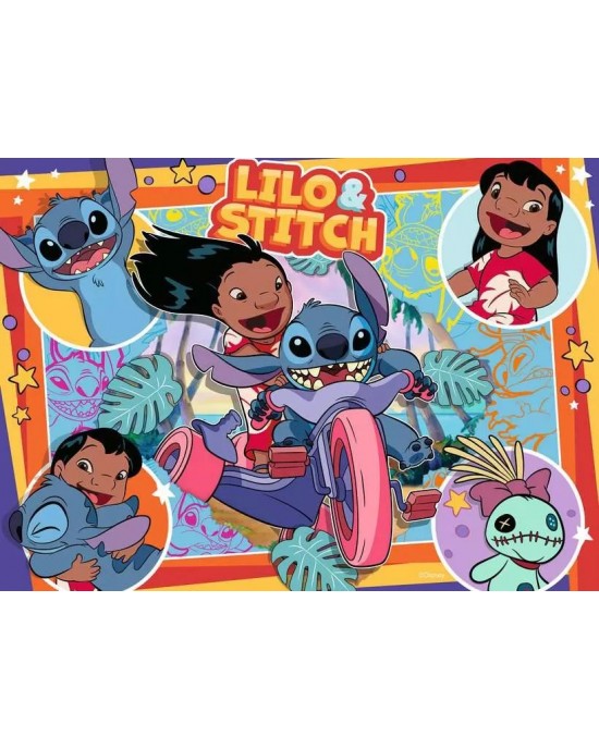 4 x 100 κομμάτια STITCH - ALOHA!