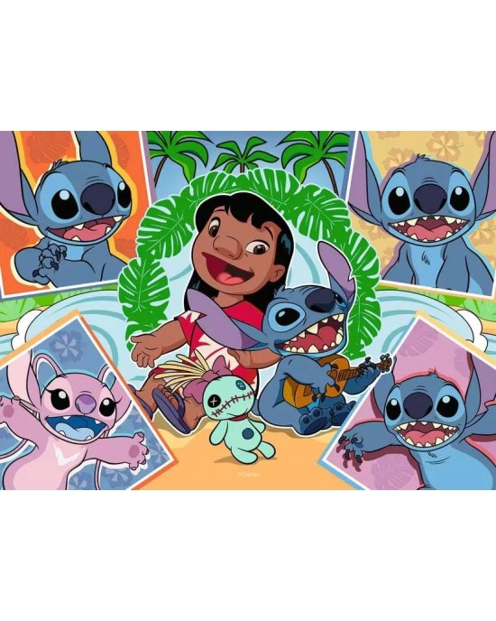 4 x 100 κομμάτια STITCH - ALOHA!