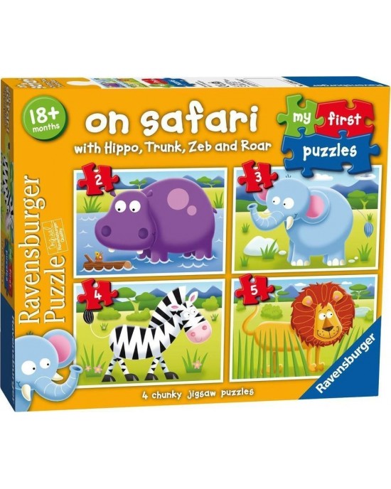 2 + 3 + 4 + 5 κομμάτια MY FIRST PUZZLES - ON SAFARI