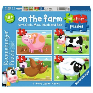2 + 3 + 4 + 5 κομμάτια MY FIRST PUZZLES - ON THE FARM