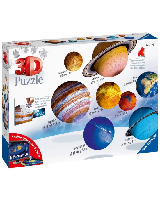 540 πλαστικά κομμάτια PLANETARY SOLAR SYSTEM