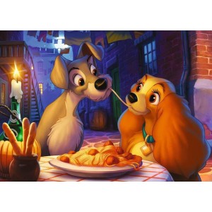 1000 κομμάτια DISNEY - LADY & THE TRAMP