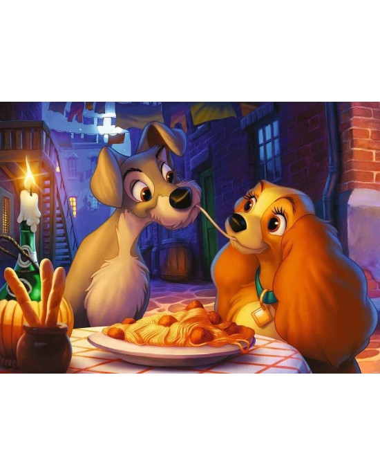 1000 κομμάτια DISNEY - LADY & THE TRAMP