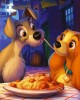 1000 κομμάτια DISNEY - LADY & THE TRAMP