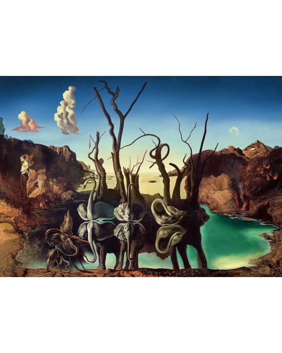 1000 κομμάτια SWANS RFLECTING ELEPHANTS