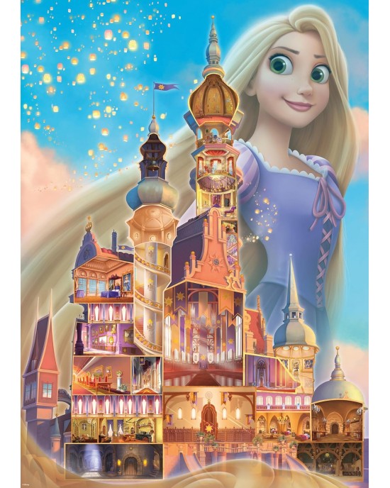 1000 κομμάτια DISNEY CASTLE COLLECTION - RAPUNZEL