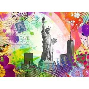 500 κομμάτια NEW YORK POSTCARD