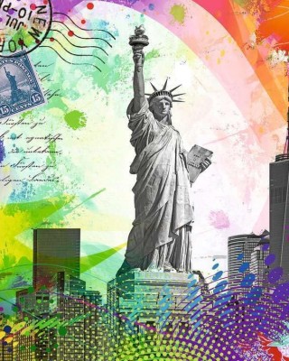 500 κομμάτια NEW YORK POSTCARD