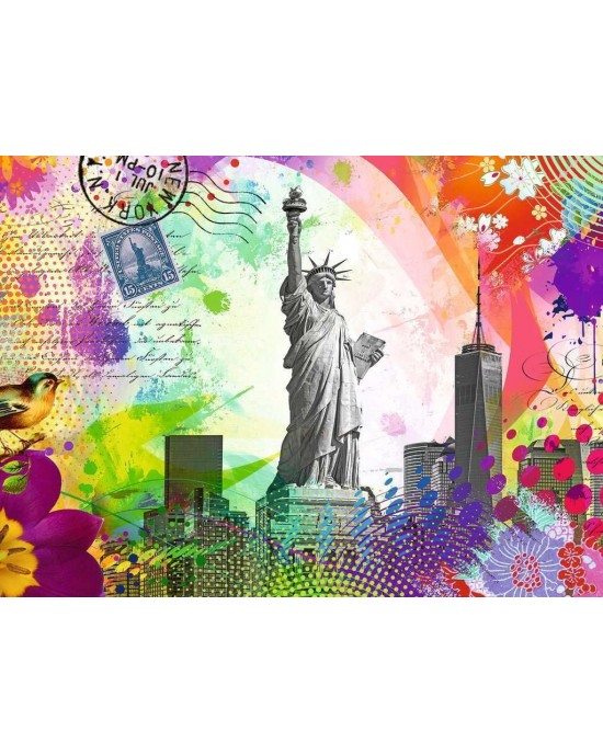 500 κομμάτια NEW YORK POSTCARD