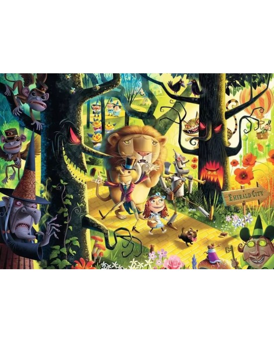 1000 κομμάτια THE WIZZARD OF OZ - LIONS & TIGERS & BEARS, OH MY!