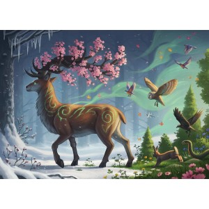 1000 κομμάτια DEER OF SPRING