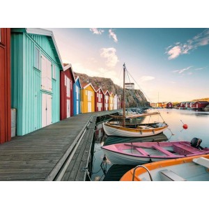 500 κομμάτια BOATHOUSES IN SMOGEN, SWEDEN