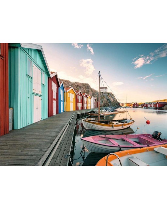 500 κομμάτια BOATHOUSES IN SMOGEN, SWEDEN