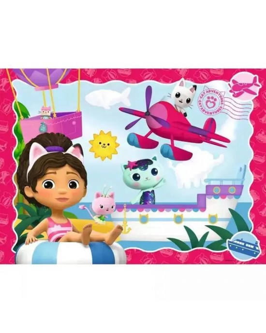 100 XXL κομμάτια GABBY'S DOLLHOUSE - CAT ADVENTURES !