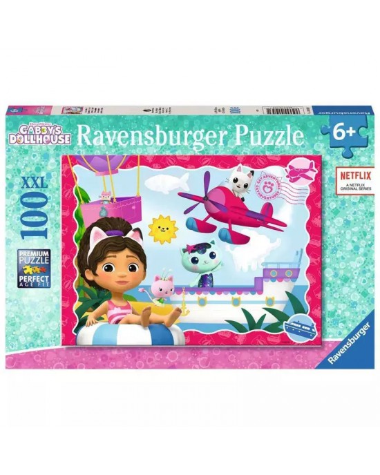 100 XXL κομμάτια GABBY'S DOLLHOUSE - CAT ADVENTURES !