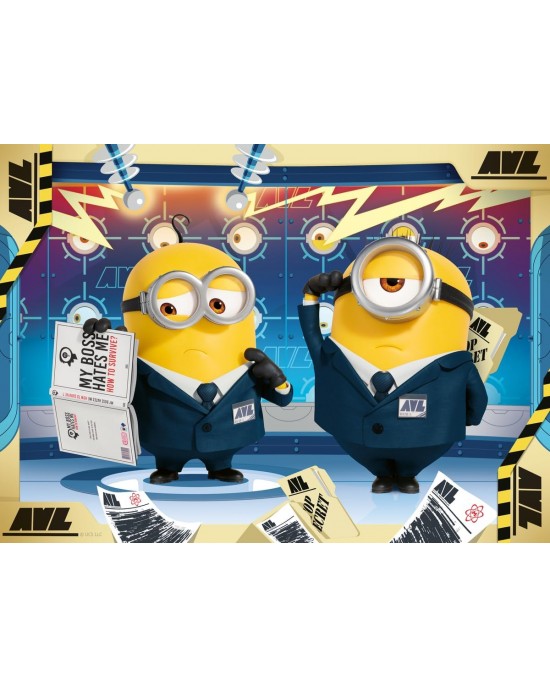 4 x 100 κομμάτια MINIONS DISPICABLE ME4 - EMBRACE YOUR FRIENDS