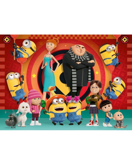 4 x 100 κομμάτια MINIONS DISPICABLE ME4 - EMBRACE YOUR FRIENDS