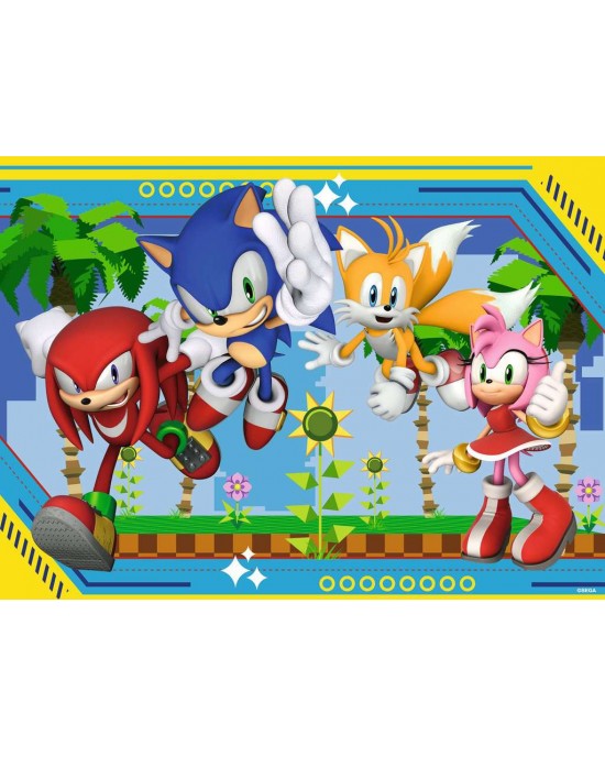 100 XXL κομμάτια KNUCKLES, SONIC, TAILS, AMY
