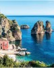 1000 κομμάτια SEA STACKS AT SCOPELLO, SICILY