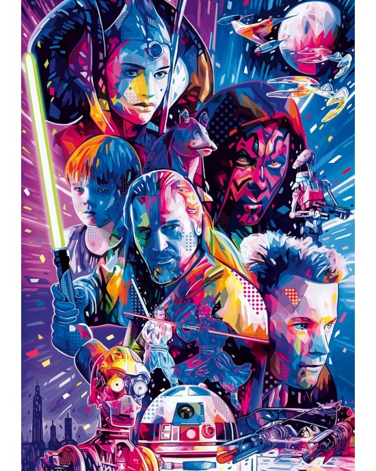 500 μεγάλα κομμάτια STAR WARS - THE HYPERSPACE COLLECTION - THE PHANTOM MENACE