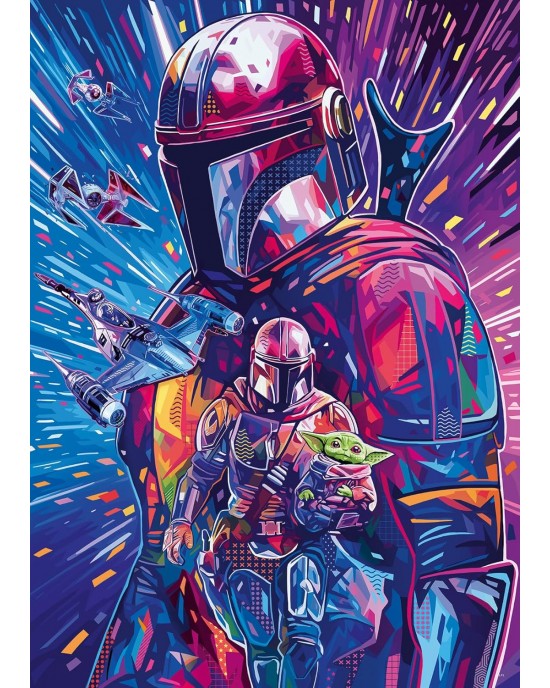 500 μεγάλα κομμάτια STAR WARS - THE HYPERSPACE COLLECTION - THE MANDALORIAN