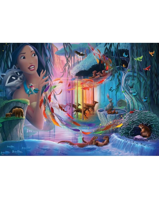 1000 κομμάτια DISNEY CASTLE COLLECTION - POCAHONTAS