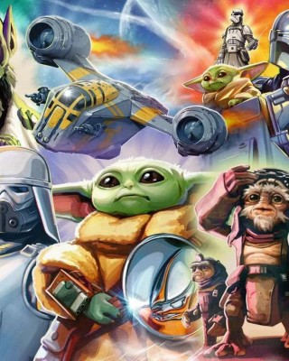 500 κομμάτια THE MANDALORIAN AND GROGU