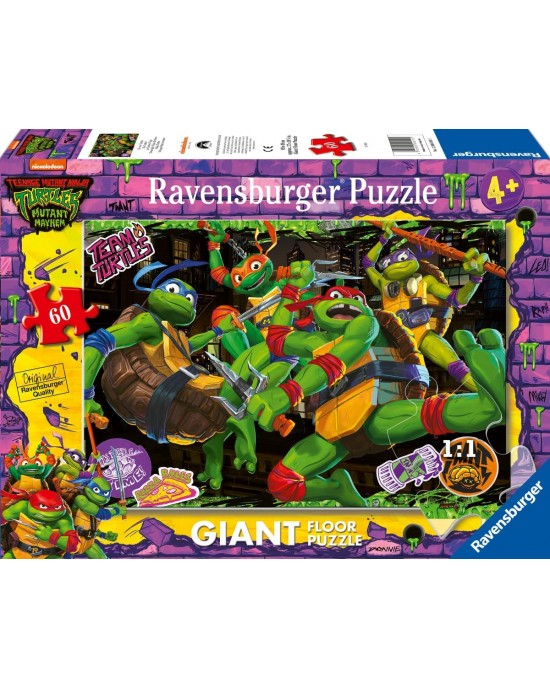 60 μεγάλα κομμάτια NICKELODEON - THE NINJA TURTLES ! 