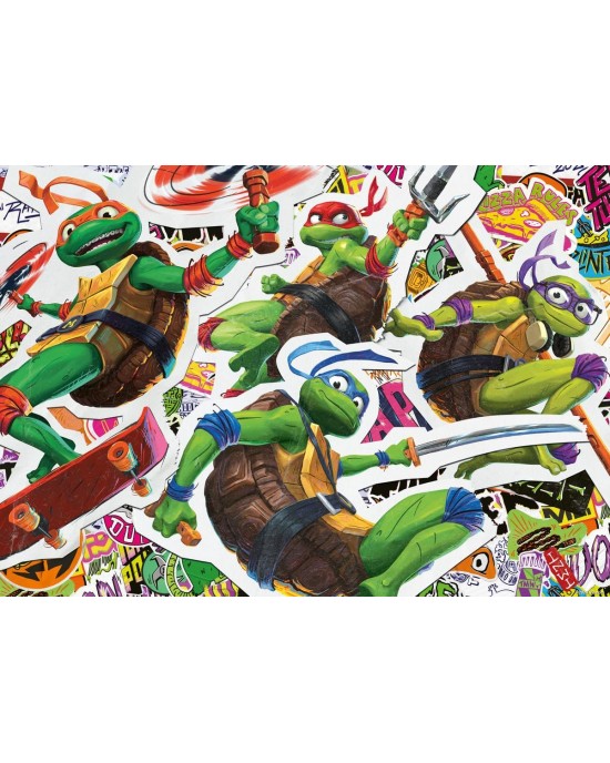 125 μεγάλα κομμάτια NICKELODEON - NINJA TURTLES