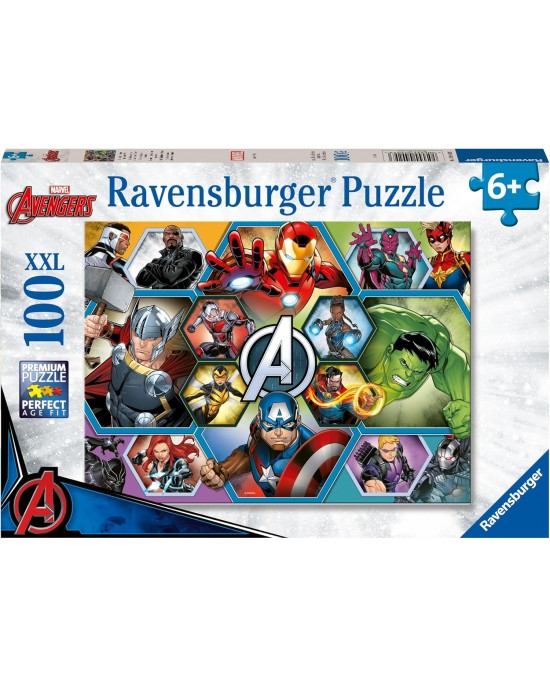 100 XXL κομμάτια MARVEL AVENGERS - EARTH'S MIGHTIEST HEROES