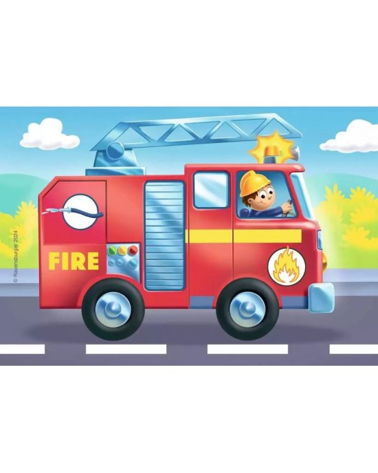 2+3+4+5 κομμάτια MY FIRST PUZZLES - RESCUE VEHICLES