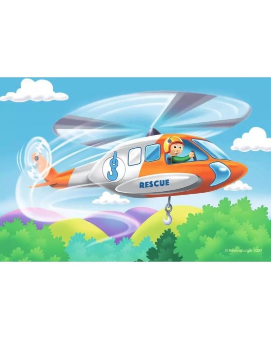 2+3+4+5 κομμάτια MY FIRST PUZZLES - RESCUE VEHICLES