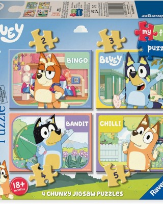 2+3+4+5 κομμάτια MY FIRST PUZZLES - BLUEY & FAMILY