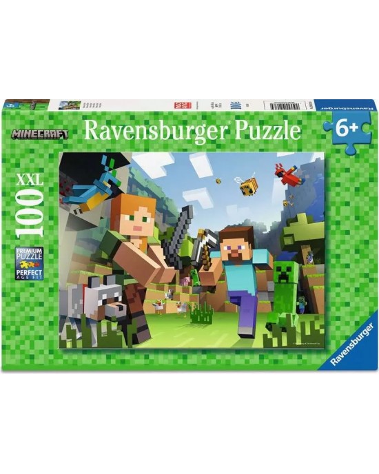 100 XXL κομμάτια MINECRAFT - STEVE AND ALEX