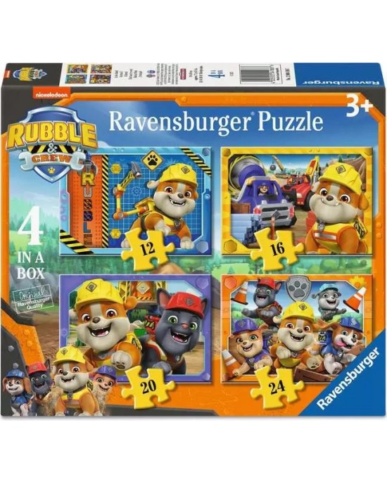 12+16+20+24 κομμάτια PAWPATROL - RUBBLE & CREW - HARD AT WORK!