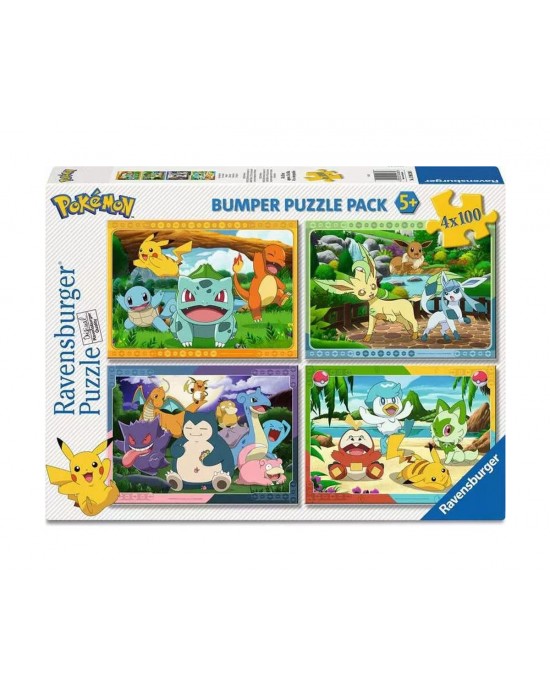 4 x 100 κομμάτια POKEMON - I CHOOSE YOU! 