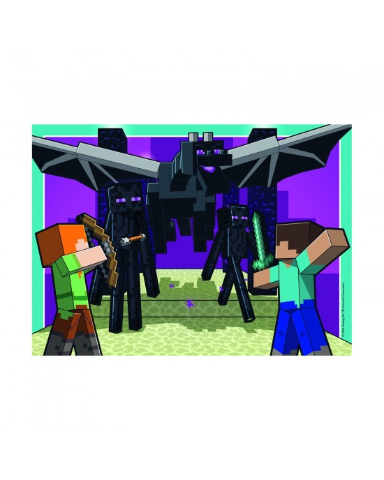 4 x 100 κομμάτια MINECRAFT - REALMS & ADVENTURES