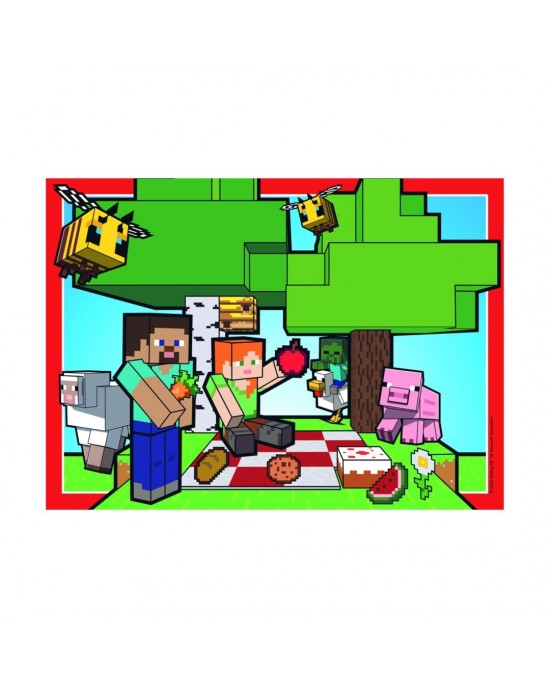 4 x 100 κομμάτια MINECRAFT - REALMS & ADVENTURES