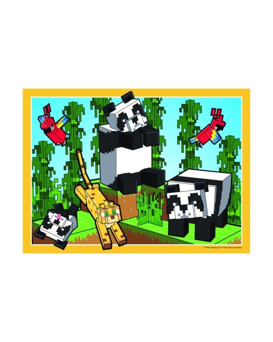 4 x 100 κομμάτια MINECRAFT - REALMS & ADVENTURES