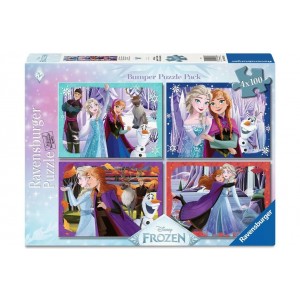 4 x 100 κομμάτια FROZEN - FAMILY FOR EVER