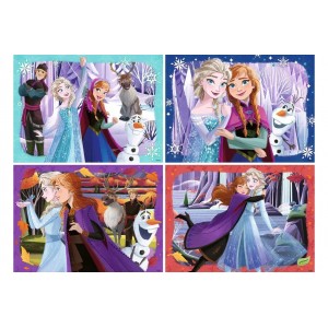 4 x 100 κομμάτια FROZEN - FAMILY FOR EVER