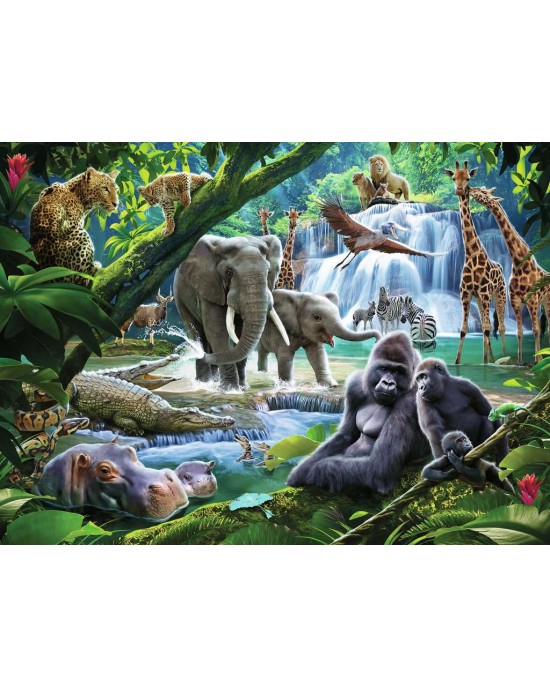 100 XXL κομμάτια JUNGLE ANIMALS