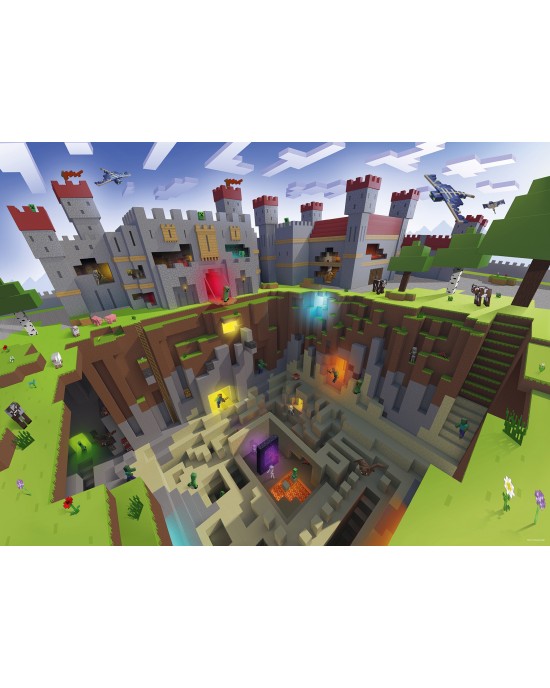 300 XXL κομμάτια MINECRAFT CUTAWAY