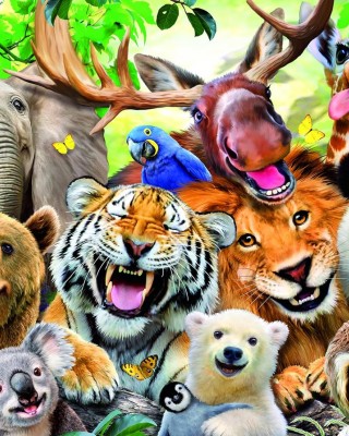 300 XXL κομμάτια WILD ANIMAL SELFIE