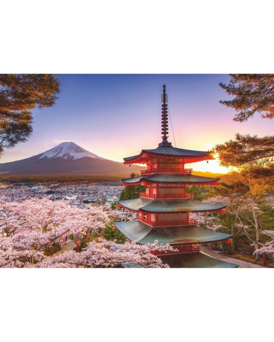 1000 κομμάτια MOUNT FUJI CHERRY BLOSSOM VIEW