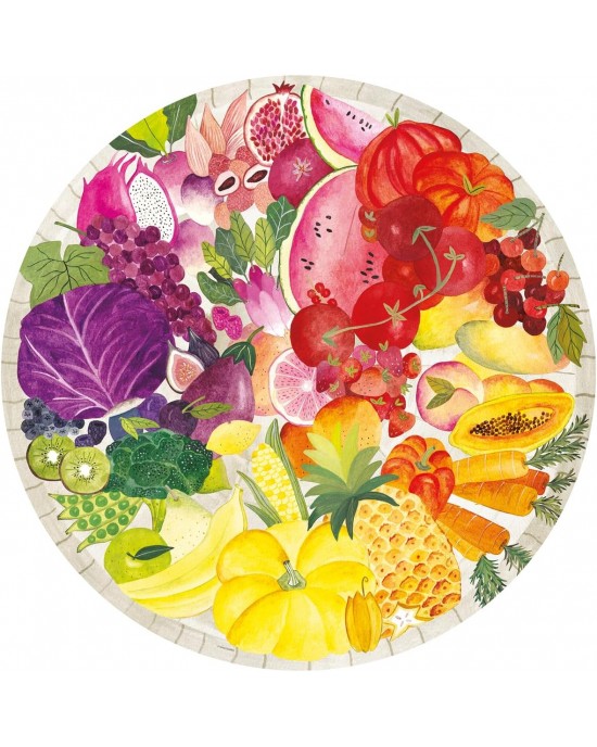 500 κομμάτια CIRCLE OF COLORS - FRUITS & VEGETABLES