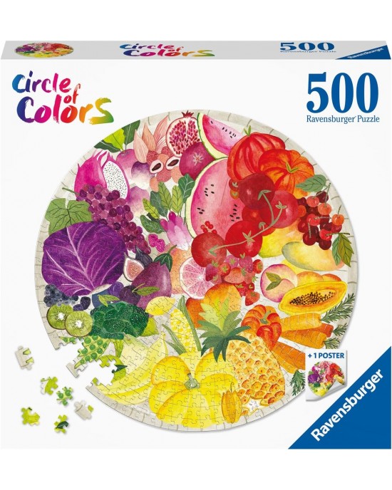 500 κομμάτια CIRCLE OF COLORS - FRUITS & VEGETABLES